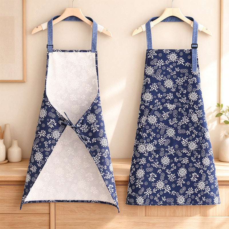 CouldNook Patterned Neck Strap Apron - Adjustable Kitchen Coverage