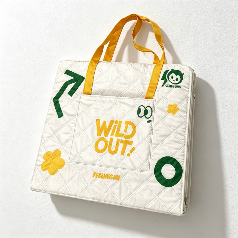CouldNook Wildflower Picnic Mat - Integrated Tote Handles Collection