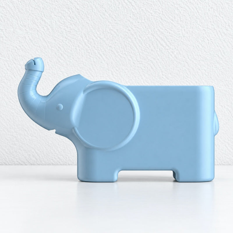 CouldNook Elephant Desk Organizer - Open Storage And Trunk Note Slot