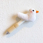 CouldNook Plush Animal Pen - Soft Character Top And Striped Grip