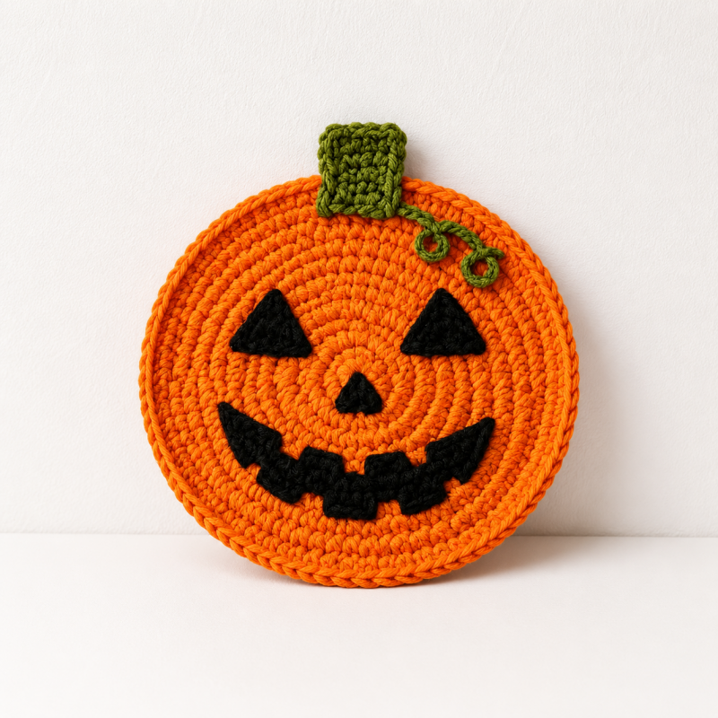 CouldNook Halloween Yarn Coaster - Character Faces and Shaped Motifs