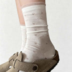 CouldNook Textured Delicate Openwork Textured Hosiery - Practical Room Accent
