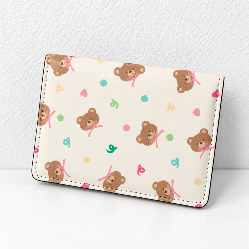 CouldNook Printed Passport Cover - Playful Motifs and Stitched Folding Edges