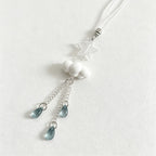 CouldNook Cloud Star Rain Beaded Phone Charm - Loop Cord Attachment