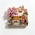 CouldNook Miniature House Fridge Magnet - Raised Shopfront and Cottage Scenes