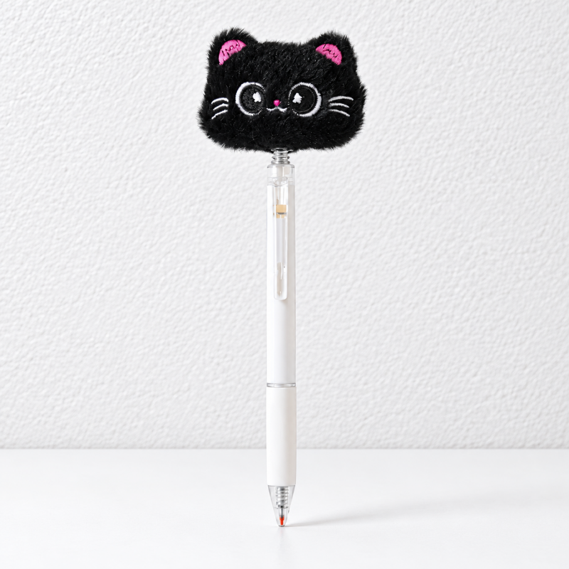 CouldNook Plush Gel Pen - Spring-Mounted Animal and Bakery Toppers