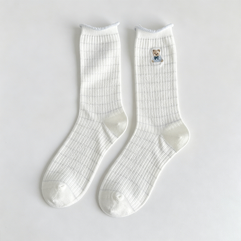 CouldNook Spring Floral Crew Socks - Cozy Wardrobe Accent