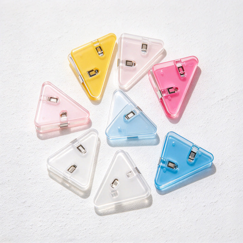 CouldNook Paper Corner Clip - Triangular Shape And Rounded Colored Panels