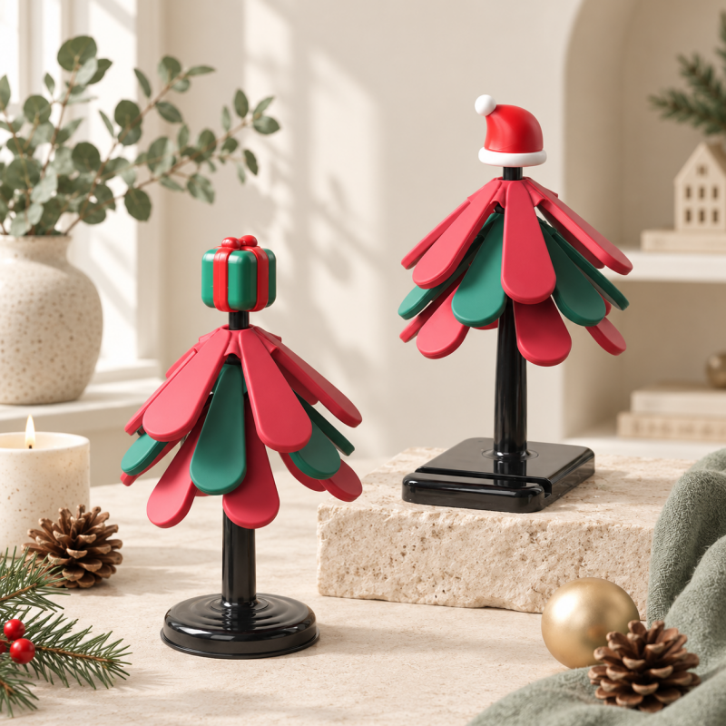 CouldNook Christmas Tree Trivet - Detachable Silicone Pieces Accent