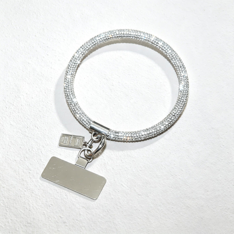 CouldNook Rhinestones Set Phone Strap with Rounded Links