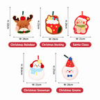 Christmas Hanging Hand Towels with Embroidered Character Details