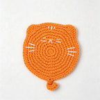 CouldNook Yarn Cat Head Coaster - Four Face Colors