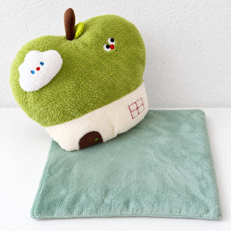 CouldNook Apple Cushion - House Details And Optional Matching Blanket