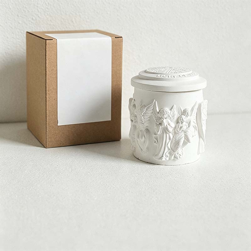 CouldNook Relief Vessel Scented Candle - Architectural And Angel Inspired Details