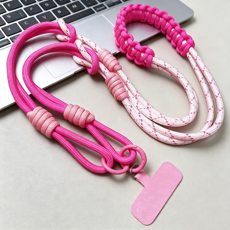 CloudNook Braided Phone Lanyard‑Outdoor Crossbody Strap