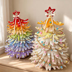CouldNook Chenille Christmas Tree Kit - Curled Branches And Colorful Layers