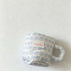 CouldNook Fabric Storage Basket - Floral Mug Shape and Ruffled Rim