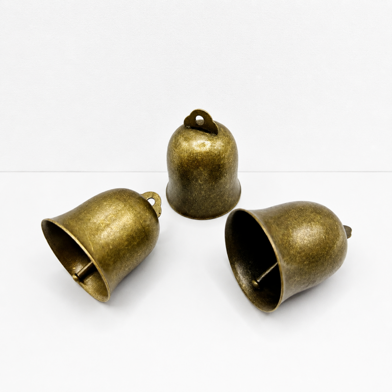 CouldNook Metal Bell Ornament Collection - Assorted Shapes and Finishes