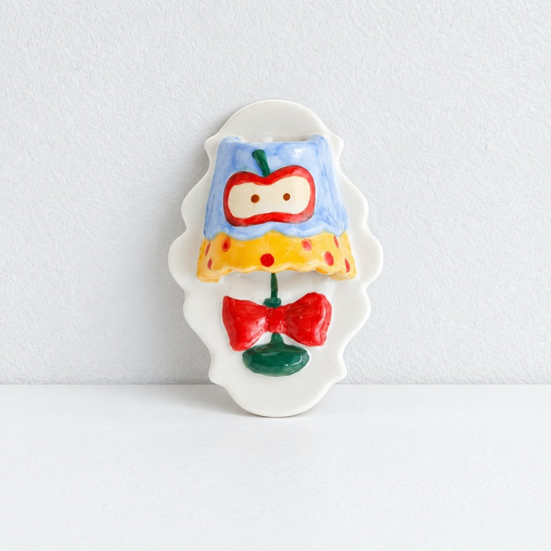 CouldNook Ceramic Lamp Refrigerator Magnet - Hand Painted Glow
