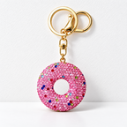 CouldNook Donut Keychain - Rhinestone Surface and Multicolored Sprinkle Details