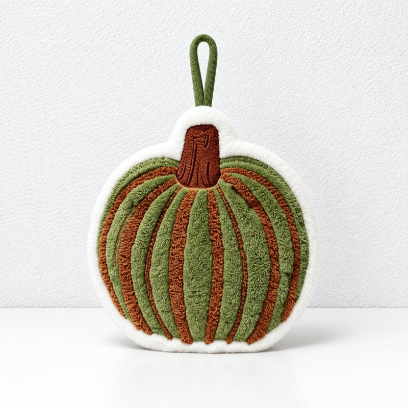CouldNook Gourd Hand Towel - Pumpkin Shapes and Hanging Loops
