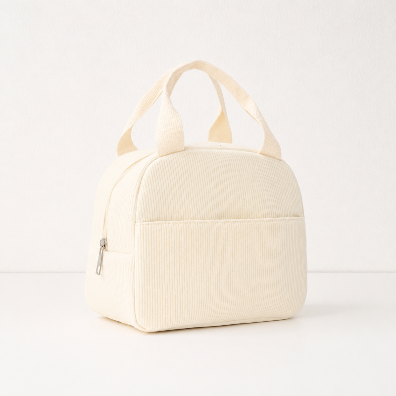 CouldNook Ribbed Lunch Bag - Rounded Top and Front Pocket