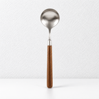 CouldNook Walnut Wood Handle Flatware - Matte and Polished Collection