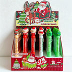 CouldNook Christmas Maze Ballpoint Pen - Clear Puzzle Barrel and Festive Topper