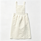 CouldNook Ivory Crossback Apron - Flowing Garden Kitchen Cover