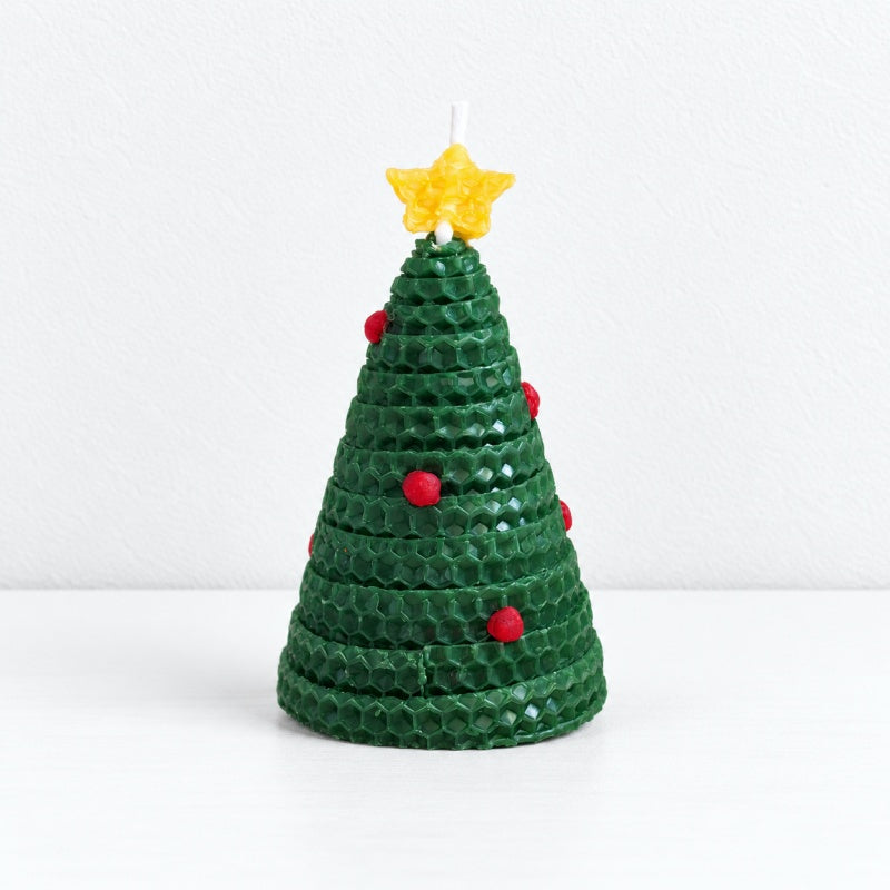 CouldNook Knitted Look Christmas Candle - Tree Hat Collection