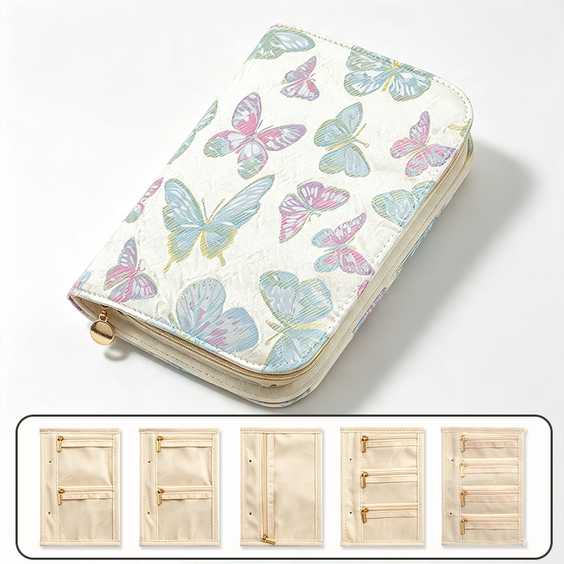 CouldNook Floral Travel Folio Jewelry Case - Quiet Travel Essential