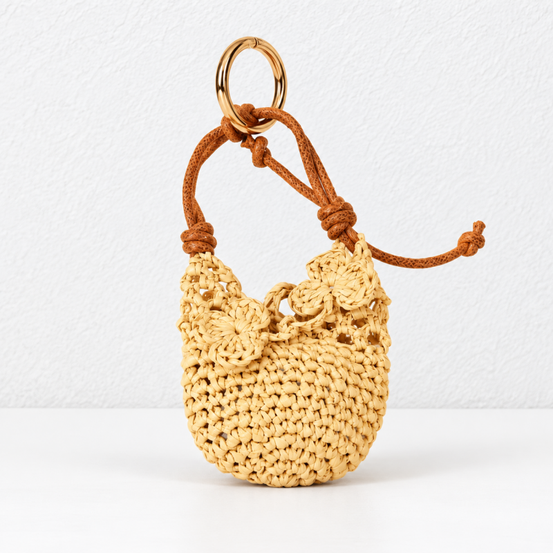 CouldNook Crochet Bag Charm - Cherry Pair or Miniature Bag Shape