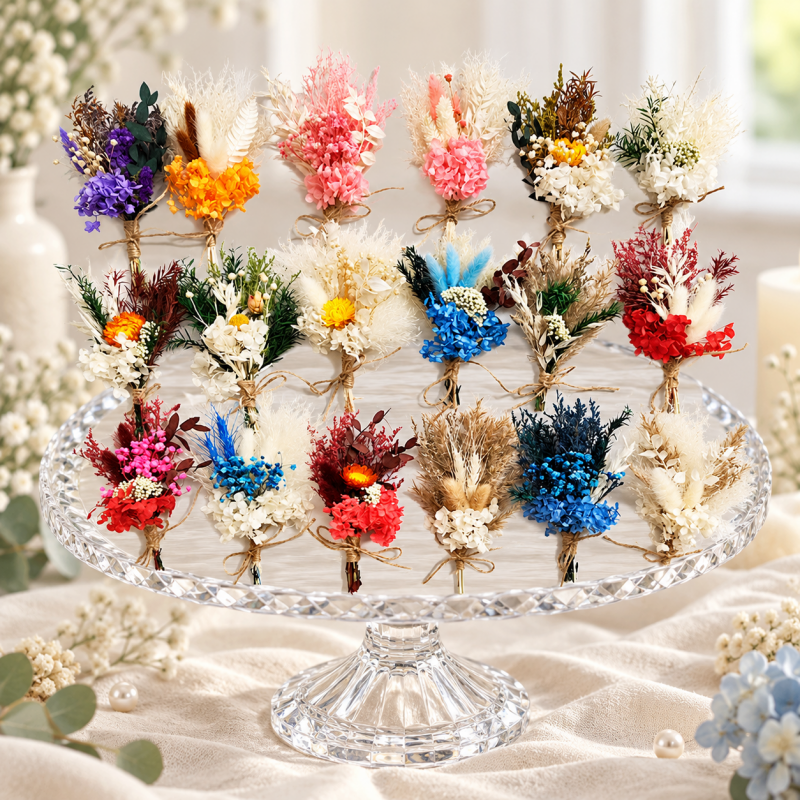 CouldNook Dried Flower Gift Bouquet - Mixed Botanical Styles