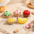 CouldNook Fruit Clicker Keychain - Textured Miniature Base