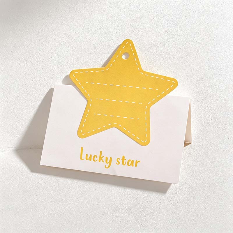 CouldNook Folded Greeting Card - Shaped Writing Area And Hanging Hole