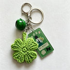 CouldNook Yarn Clover Keychain - Single and Ring Options
