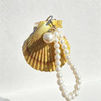 CouldNook Shell Notebook - Ridged Scallop Covers and Decorative Beaded Loop