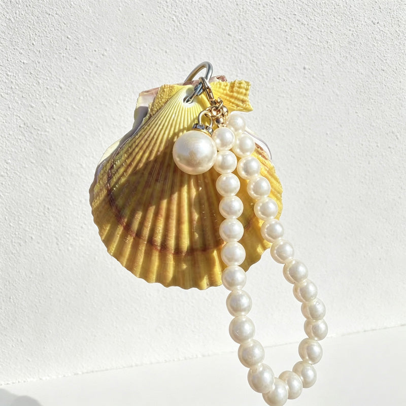 CouldNook Shell Notebook - Ridged Scallop Covers and Decorative Beaded Loop