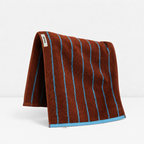 CouldNook Muted Stripe Cotton Towel - Contrasting Face and Bath Sizes