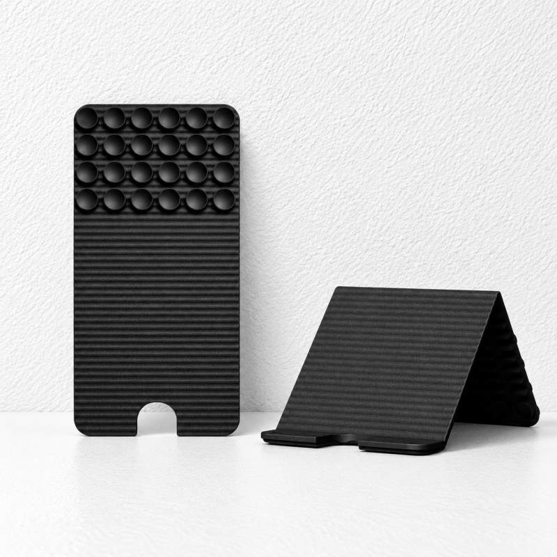 CouldNook Flexible Silicone Phone Stand - Bendable Support and Suction Cup Surface