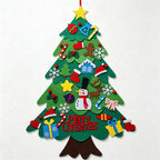 CouldNook Felt Christmas Tree Activity Set - Detachable Hanging Ornaments