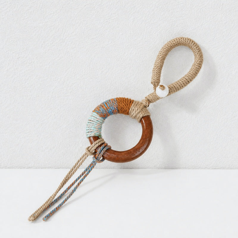 CouldNook Braided Seed Chime Cord - Wood Ring and Loop
