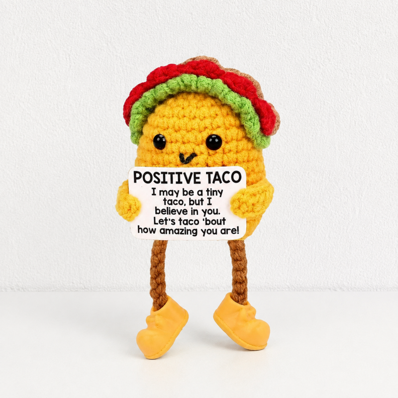 CouldNook Taco Message Card Figure - Layered Shell Shape