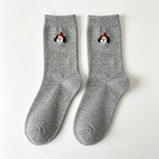 CouldNook Dog Graphic Crew Socks - Casual Gift Accent