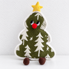 CouldNook Christmas Tree Cushion - Raised Patterns And Three Color Choices