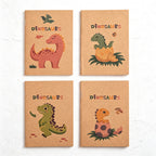 CouldNook Mini Notebook - Paper Covers and Assorted Cartoon Character Illustrations