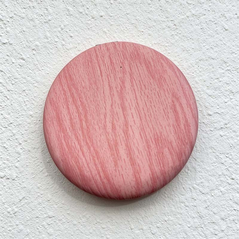 CouldNook Woodgrain Compact Mirror - Round Folding Case and Dual Views