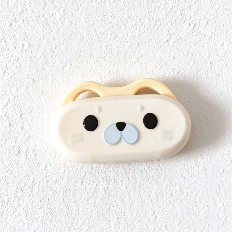 CouldNook Seal Mirror Comb - Folding Yellow Body and Cartoon Face