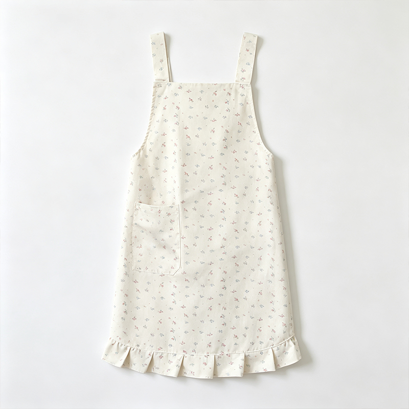 CouldNook Botanical Smock Apron - Relaxed Crossback Home Coverage
