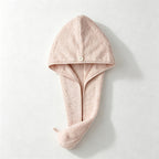 CouldNook Waffle Hair Towel Wrap - Hooded Drying Cap